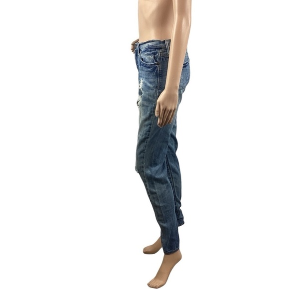 Judy Blue Light Wash Distressed Skinny Jeans Size 5/27 Blue - Picture 4 of 6